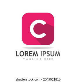 C Letter Logo Template vector icon design