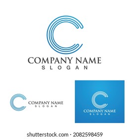 C Letter Logo Template vector icon design