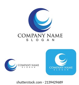 C Letter Logo Template vector icon design