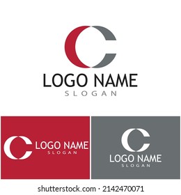 C Letter Logo Template vector icon design