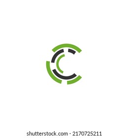 C Letter Logo Template vector symbol 