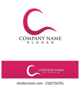 C Letter Logo Template vector icon design