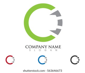 C Letter Logo Template vector icon design