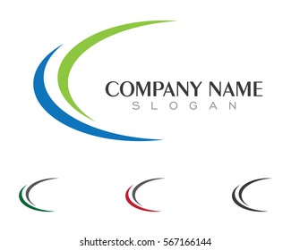 C Letter Logo Template vector icon design