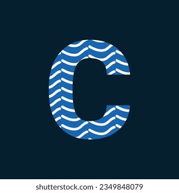 logotipo de letra C o logotipo de texto c y diseño de logotipo de palabra c.
