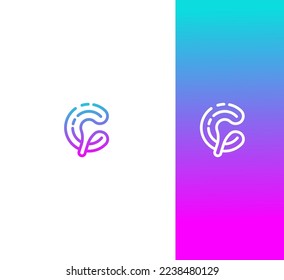 C Letter Logo Usable Vector Template Abstract Monogram Symbol 