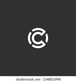 C letter logo vector abstract
