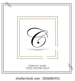 C Letter Logo Vector. Alphabet logotype vector design.