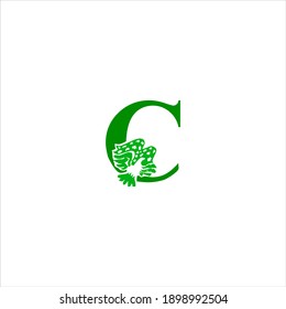 C-Brief-Logo, Vektordesign auf weißem Hintergrund. c Symbol