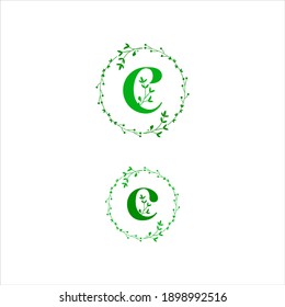 C letter logo vector design on white color background. c icon