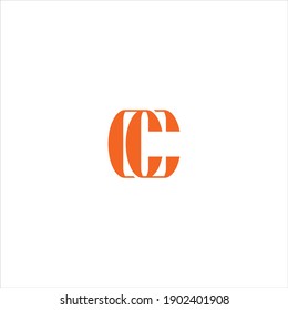 C-Buchstaben Logo, Vektordesign auf weißem Hintergrund. Cc-Symbol