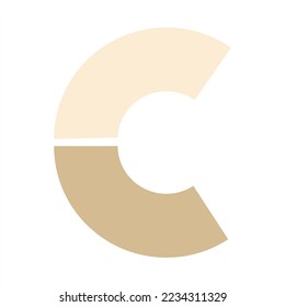 c letra logo vector diseño eps nuevo diseño moderno 