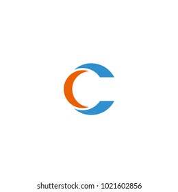 C letter logo vector graphic abstract template download