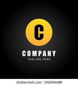 C Letter Logo Vector Illustration. Logo Initial Design Concept.
