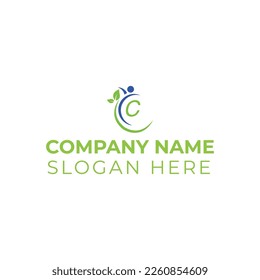 C letter logo vector illustration template