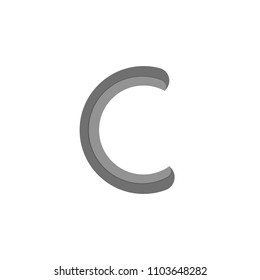 C letter logo vector template design icon