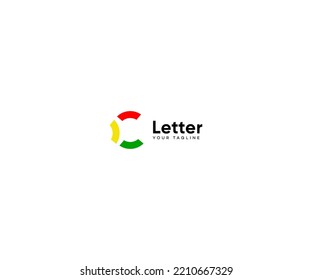 Abstraktes Monogramm-Symbol für das Logo in C-Buchstaben