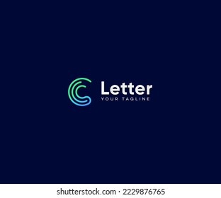 C Letter Logo Vector Template Abstract Monogram Symbol. Usable for Business sport, technology, fashion, digital And future creative logo