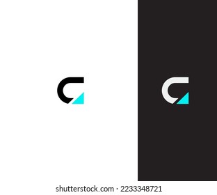 C Letra Modelo vectorial de plantilla de logotipo Símbolo abstracto de monograma. Usable para el deporte de negocios, la tecnología, la moda, el logotipo digital y creativo futuro