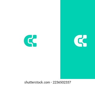 C Letra Modelo vectorial de plantilla de logotipo Símbolo abstracto de monograma. Usable para el deporte de negocios, la tecnología, la moda, el logotipo digital y creativo futuro