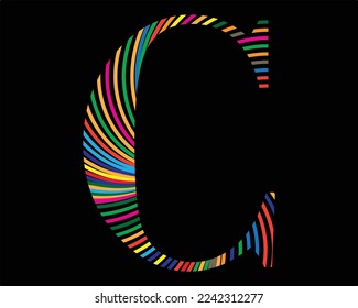C letter logo vector template elements