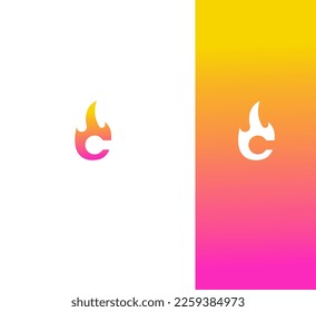 C Letra Plantilla vectorial de logotipo Símbolo abstracto de monograma 