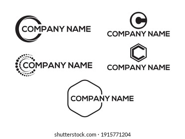 plantilla de diseño de logotipo de marca de letra C