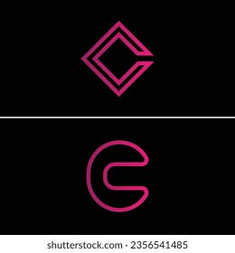 C letter monogram corporate creative logo design. 