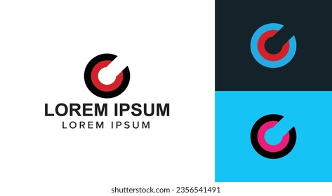C letter monogram corporate creative logo design. 