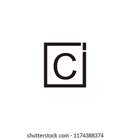 c letter on the square logo