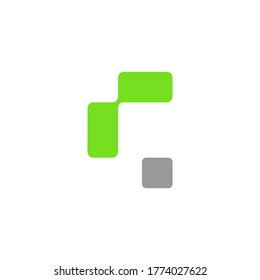 c-Letter-Pixeltechnologie-Symbol-Protokoll