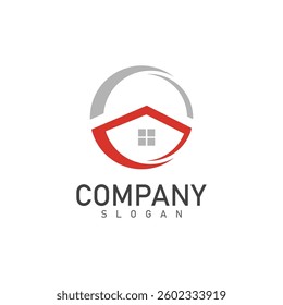 c letter real estate logo design template home vector