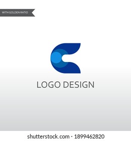 c letter for simple logo design. a modern vector design