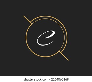 C letter simple luxury logo for restaurant, royalty, boutique, café, hotel, jewelry and fashion brand