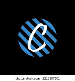 C letter simple luxury logo for restaurant, royalty, boutique, café, hotel, jewelry and fashion brand