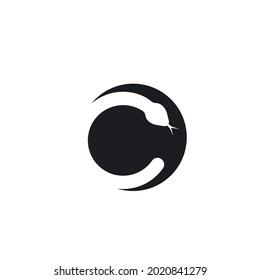 c letter snake vector illustration icon design