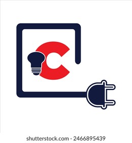 Diseño especial del logotipo del Vector de la letra C