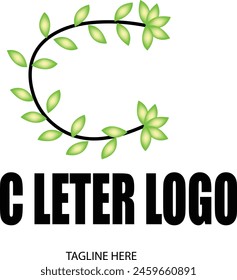 Diseño de logotipo de hoja de vid 