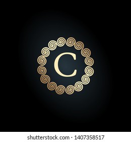 C LETTER VECTOR LOGO APHABET ICON