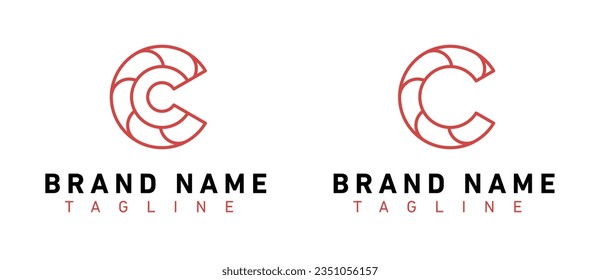 C letra diseños de logotipo vectorial. logotipo creativo del negocio del monograma con alfabeto C.