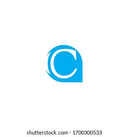 Design der Vorlage für die Vektorillustration des Briefes C Letter  Minimalistisches Logotype Design für Branding, Elegantes Identitätsdesign.
