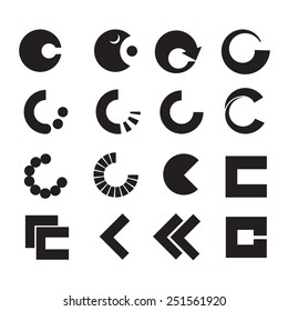 C Lettering - Isolated On White Background - Vector Illustration, Graphic Design, Editable For Your Design   