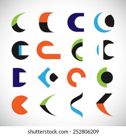 C Lettering - Isolated On White Background - Vector Illustration, Graphic Design, Editable For Your Design