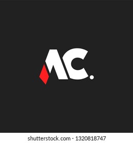 A C letters Joint logo icon vector template.
