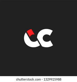C C letters Joint logo icon vector template.
