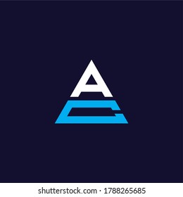 A & C Buchstaben Gemeinsames Logo Symbol Vektorvorlage für Firmenlogo und Visitenkartendesign.