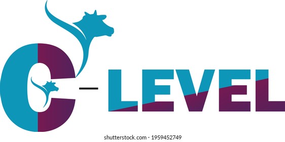 C Level Logo Design Template