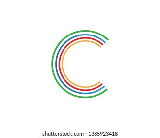 C line  Logo Template vector icon design
