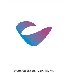 C logo abstract monogram initial letter lettering alphabet typography