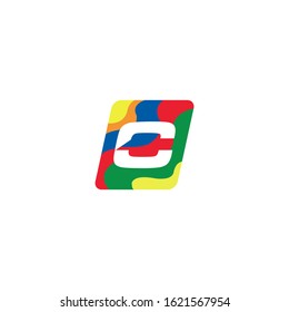 C logo with colorful geometric shape